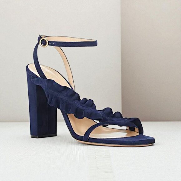 CHLOE Suede Block Heels - Picture 1 of 7
